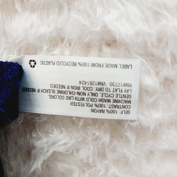 Blouse Size M Babydoll Navy Crochet Unconventional Lace Bodice Fairycore Y2K - Picture 11 of 12